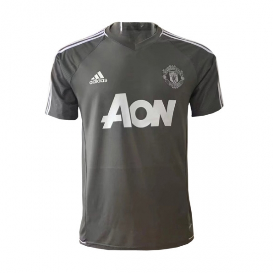 Manchester United 2017/18 Gray Training Shirt - Click Image to Close