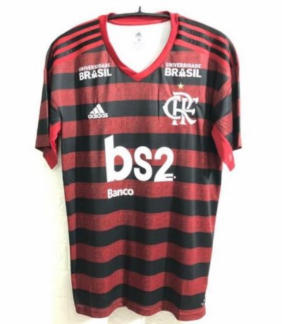 CR Flamengo 2019/2020 Home Shirt Soccer Jersey With Sponsor