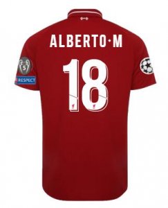 Liverpool 2018/19 Home ALBERTO Shirt UCL Soccer Jersey