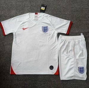 England 2019 World Cup Home Soccer Kits (Shirt+Shorts)