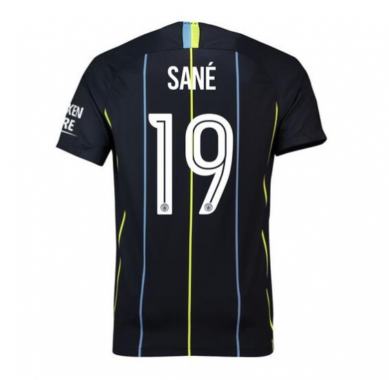 Manchester City 2018/19 Sané 19 UCL Home Shirt Soccer Jersey - Click Image to Close