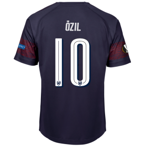 Arsenal 2018/19 ÖZIL 10 UEFA Europa Away Shirt Soccer Jersey