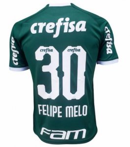 Palmeiras 2018/19 Home #30 FELIPE MELO Shirt Soccer Jersey