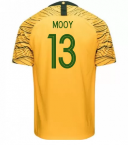 Australia 2018 FIFA World Cup Home Aaron Mooy Shirt Soccer Jersey