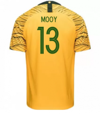 Australia 2018 FIFA World Cup Home Aaron Mooy Shirt Soccer Jersey