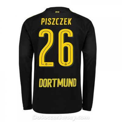 Borussia Dortmund 2017/18 Away Piszczek #26 Long Sleeve Soccer Shirt