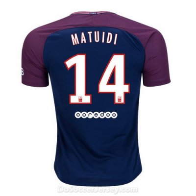 PSG 2017/18 Home Matuidi #14 Shirt Soccer Jersey