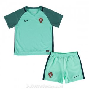 Portugal 2016/17 Away Kids Soccer Kit Children Shirt And Shorts