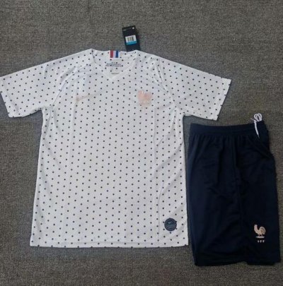France 2019 World Cup Away Soccer Kits (Shirt+Shorts)