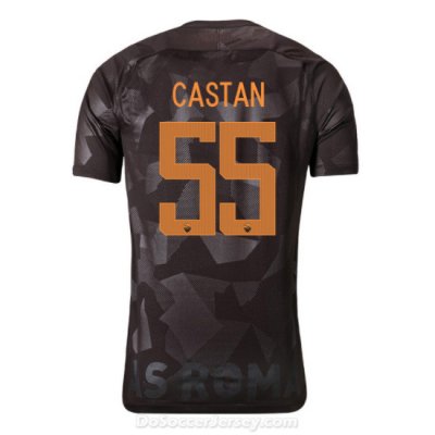 AS ROMA 2017/18 Third CASTAN #55 Shirt Soccer Jersey
