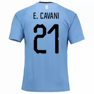 Uruguay 2018 World Cup Home Edinson Cavani Shirt Soccer Jersey