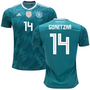 Germany 2018 World Cup LEON GORETZKA 14 Away Shirt Soccer Jersey