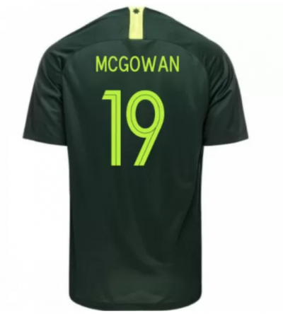 Australia 2018 FIFA World Cup Away Ryan McGowan Shirt Soccer Jersey