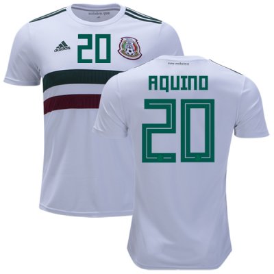 Mexico 2018 World Cup Away JAVIER AQUINO 20 Shirt Soccer Jersey