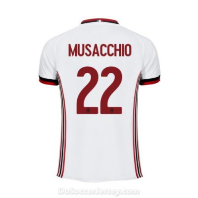 AC Milan 2017/18 Away Musacchio #22 Shirt Soccer Jersey