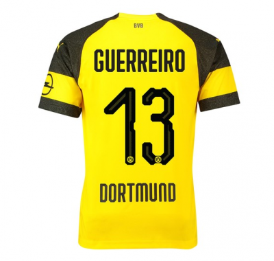 Borussia Dortmund 2018/19 Guerreiro 13 Home Shirt Soccer Jersey