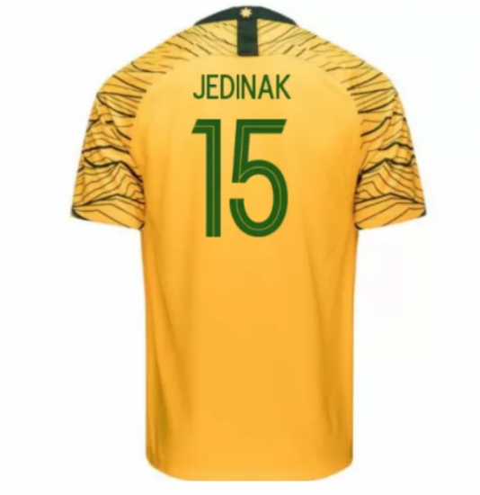 Australia 2018 FIFA World Cup Home Mile Jedinak Shirt Soccer Jersey - Click Image to Close