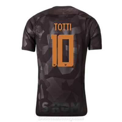 AS ROMA 2017/18 Third TOTTI #10 Shirt Soccer Jersey