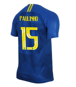 Brazil 2018 World Cup Away Paulinho Shirt Soccer Jersey