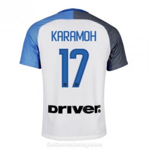 Inter Milan 2017/18 Away KARAMOH #17 Shirt Soccer Jersey