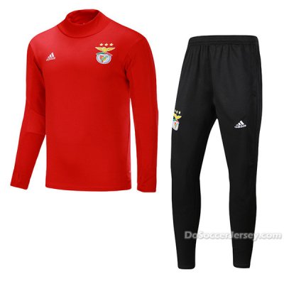 Benfica 2017/18 Red&Black Training Kit(Sweat Shirt+Trouser)