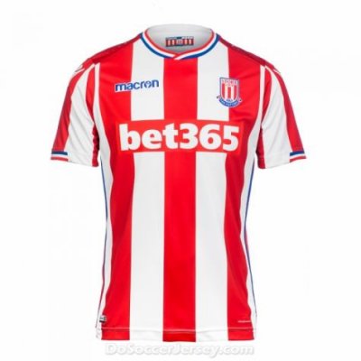 Stoke City 2017/18 Home Shirt Soccer Jersey