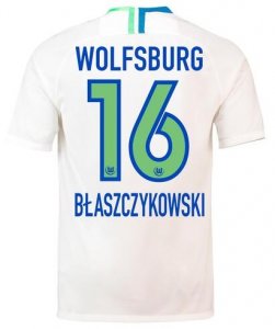 VfL Wolfsburg 2018/19 BLASZCZYKOWSKII 16 Away Shirt Soccer Jersey