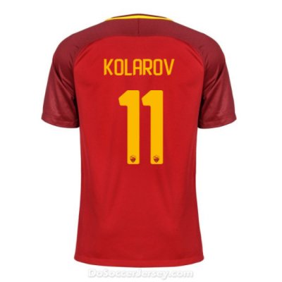AS ROMA 2017/18 Home KOLAROV #11 Shirt Soccer Jersey