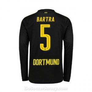 Borussia Dortmund 2017/18 Away Bartra #5 Long Sleeve Soccer Shirt