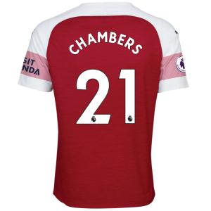 Arsenal 2018/19 Calum Chambers 21 Home Shirt Soccer Jersey