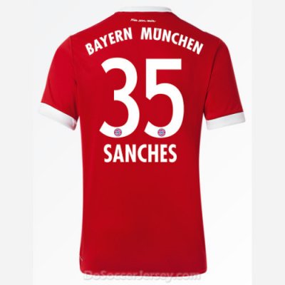 Bayern Munich 2017/18 Home Sanches #35 Shirt Soccer Jersey
