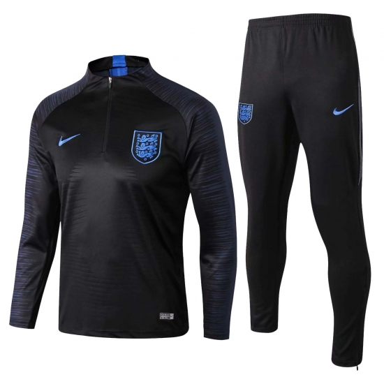 England FIFA World Cup 2018 Black Stripe Training Suit - Click Image to Close