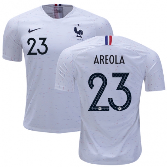 France 2018 World Cup ALPHONSE AREOLA 23 Away Shirt Soccer Jersey - Click Image to Close
