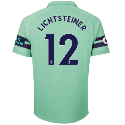 Arsenal 2018/19 Stephan Lichtsteiner 12 Third Shirt Soccer Jersey