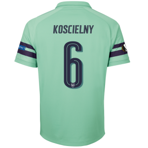 Arsenal 2018/19 Laurent Koscielny 6 UEFA Europa Third Shirt Soccer Jersey