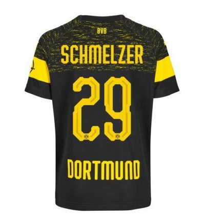 Borussia Dortmund 2018/19 Schmelzer 29 Away Shirt Soccer Jersey