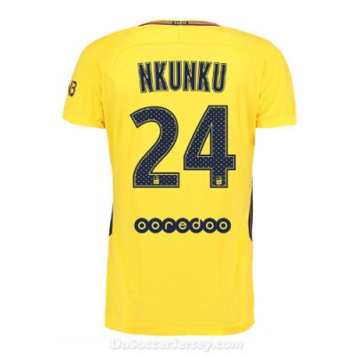 PSG 2017/18 Away Nkunku #24 Shirt Soccer Jersey