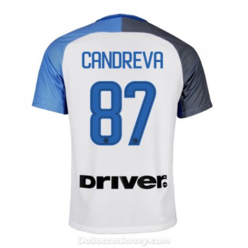 Inter Milan 2017/18 Away CANDREVA #87 Shirt Soccer Jersey