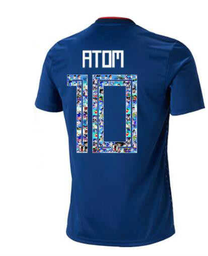 Men Japan 2018 World Cup Home Atom Shirt Soccer Jersey - Click Image to Close