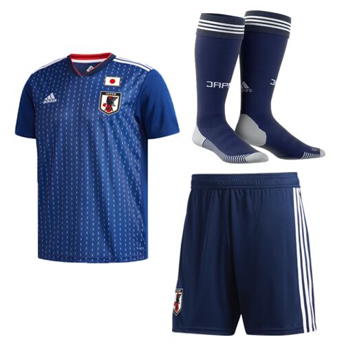 Japan 2018 World Cup Home Soccer Jersey Kits (Shirt + Shorts + Socks) - Click Image to Close
