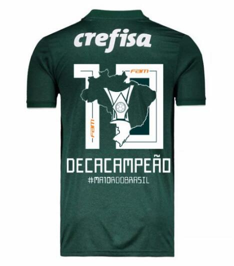 CAMISA Palmeiras 2018/19 Home Deca CAMPEAO Shirt Soccer Jersey - Click Image to Close