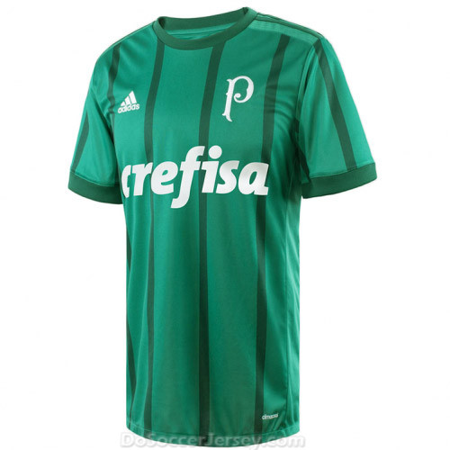 Palmeiras 2017/18 Home Shirt Soccer Jersey - Click Image to Close