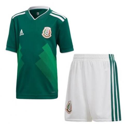 Mexico 2018 World Cup Home Soccer Kits (Shirt+Shorts) - Click Image to Close