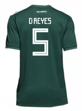 Mexico 2018 World Cup Home Diego Reyes Shirt Soccer Jersey - Click Image to Close