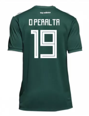 Mexico 2018 World Cup Home Oribe Peralta Shirt Soccer Jersey