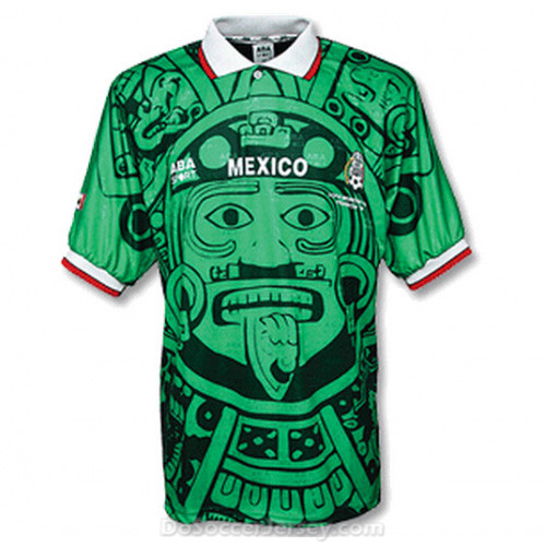 Mexico 1998 Home Retro Shirt Soccer Jersey - Click Image to Close