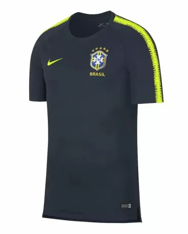 Brazil 2018 World Cup Black Training Jersey Shirt - Click Image to Close