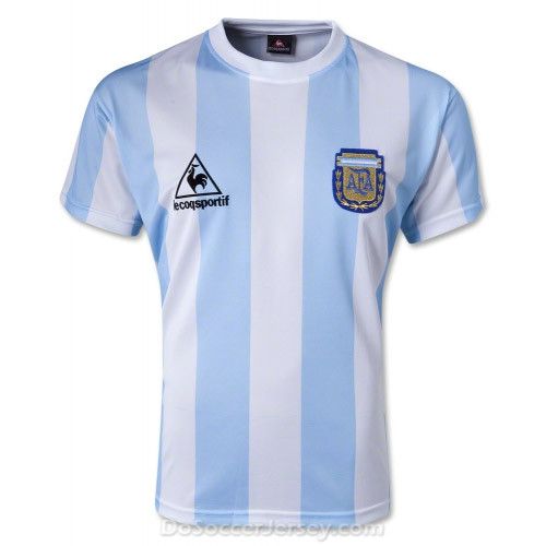 Argentina 1986 Home Retro Shirt Soccer Jersey - Click Image to Close
