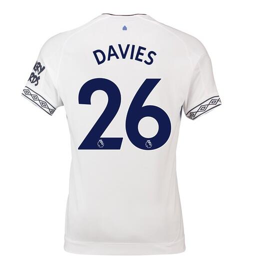 Everton 2018/19 Davies 26 Third Shirt Soccer Jersey - Click Image to Close
