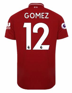 Liverpool 2018/19 Home GOMEZ Shirt Soccer Jersey